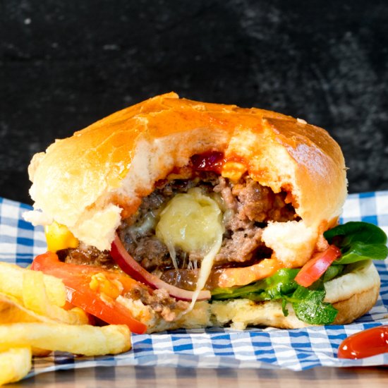 Cheese Stuffed Burgers