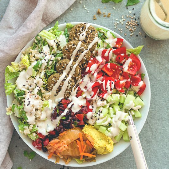 Baked Falafel Buddha Bowl