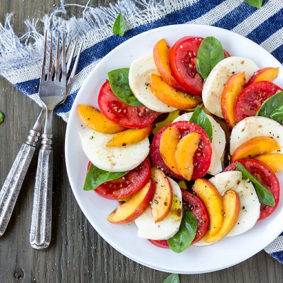 Peach Caprese Salad