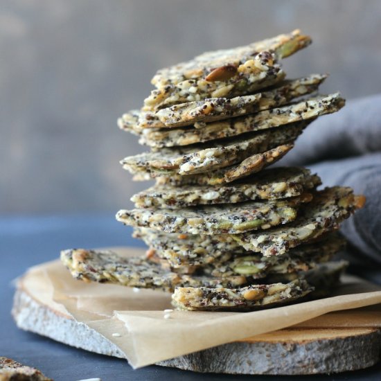 Seedy Oat Crackers