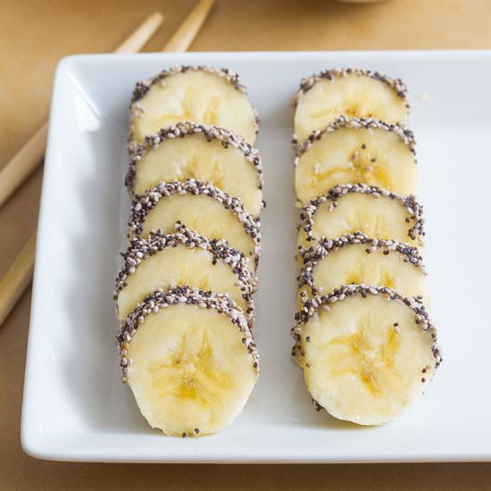 Chia Seeds Banana Sushi