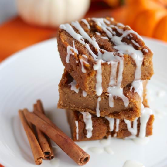 Paleo Pumpkin Blondies