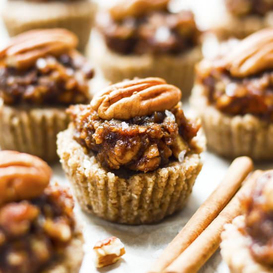 No Bake Pecan Pie Mini Tarts