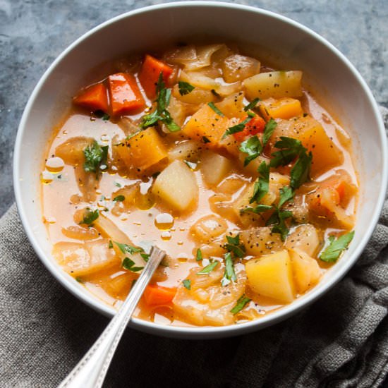 Winter Vegetable Miso Soup