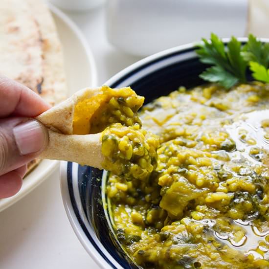 Creamy Spinach Lentils