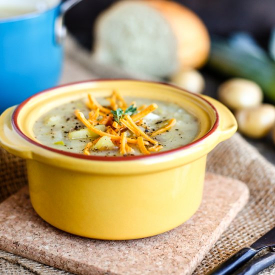 Vegan Potato & Leek Soup