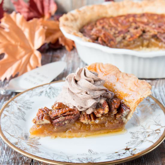 Pecan Pie w/ Chocolate Whipped Cream