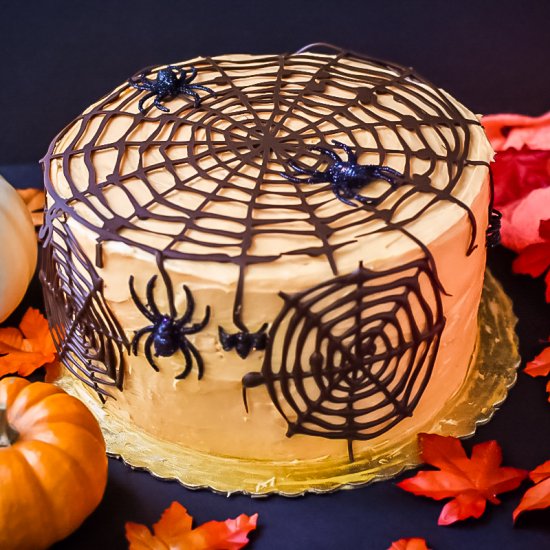 Halloween Special Spider Web Cake