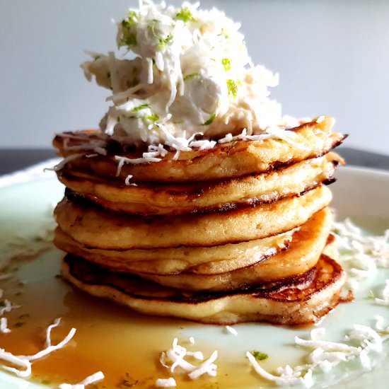 Coconut Lime Ricotta Pancakes