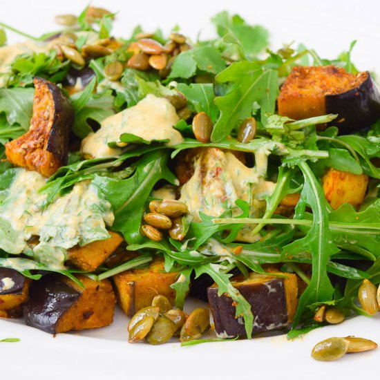 Roasted Aubergine Salad