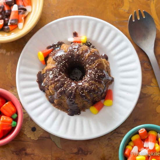 Pumpkin Chocolate Mini Bundt Cakes