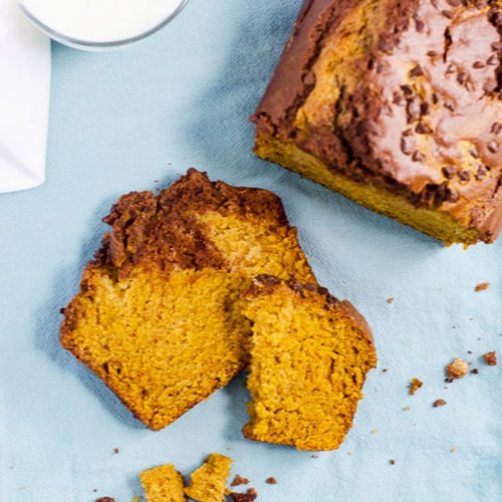 Double chocolate pumpkin bread