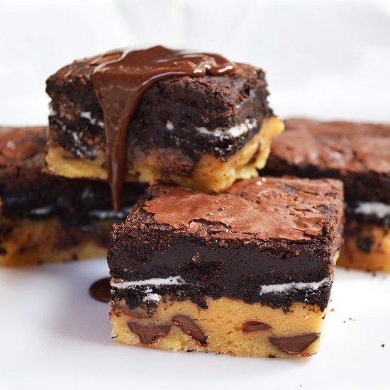 Chocolate Chip Oreo Brownies