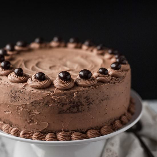 Chocolate Cake + Mocha Buttercream