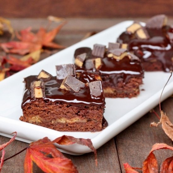 UnReal Peanut Butter Brownies