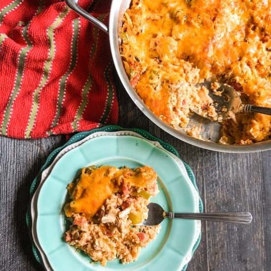 Buffalo Chicken Quinoa Skillet