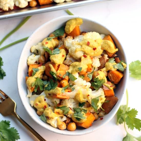 Curried Cauliflower Buddha Bowl