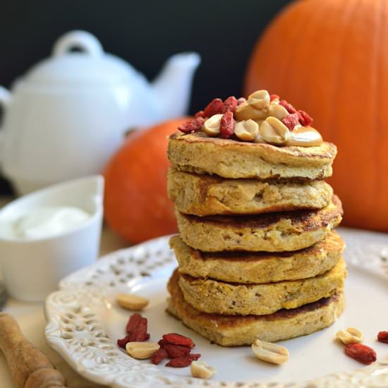 Glutenfree pumpkin pancakes