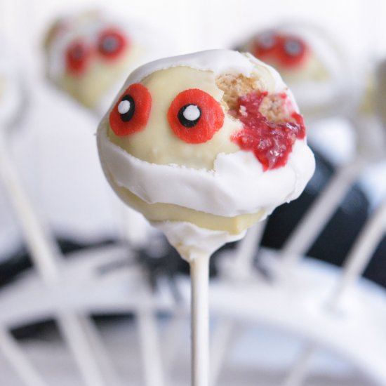 No bake mummy cake pops