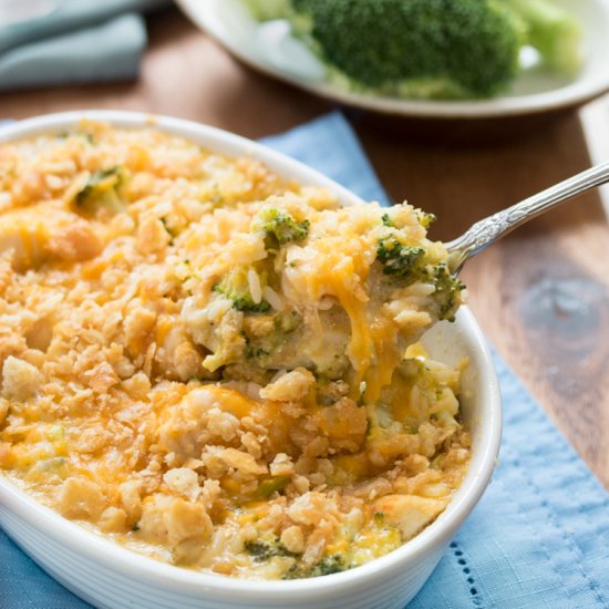 Broccoli Cheddar Chicken Casserole