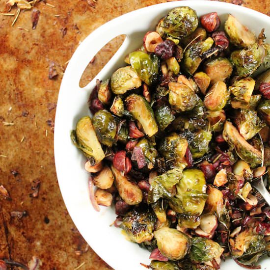 Maple Balsamic Brussels Sprouts