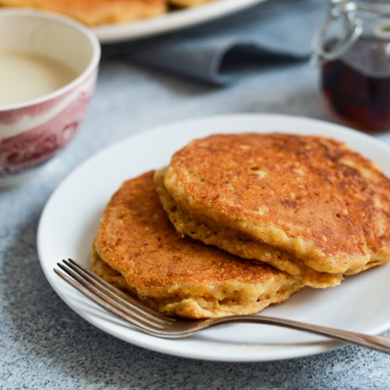 Vegan Cornmeal Pancakes