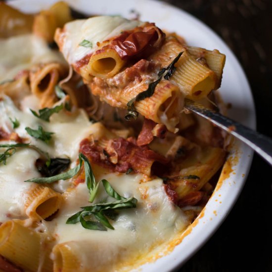 Baked Pasta with Pancetta