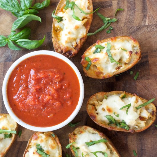 Chicken Parmesan Potato Skins