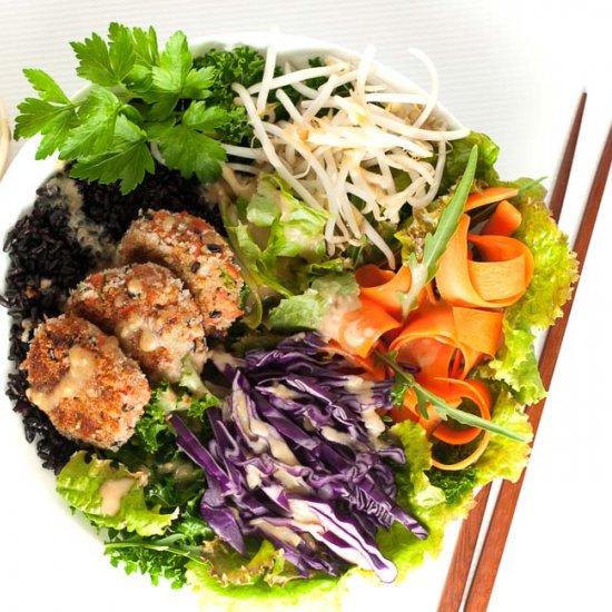 Asian Wild Salmon Buddha Bowl