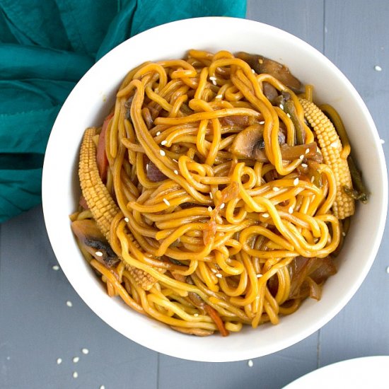 Honey Soy Noodles