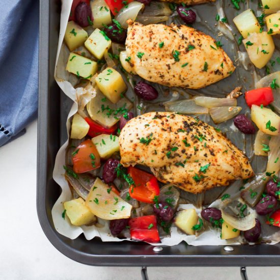 One-Pan Mediterranean Roast Chicken