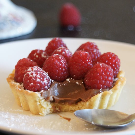 Chocolate and Raspberry Tartlets