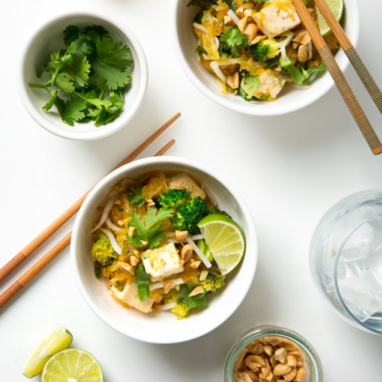 Spaghetti Squash Pad Thai