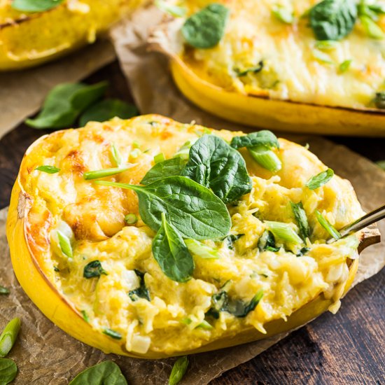 Creamy Spaghetti Squash Florentine