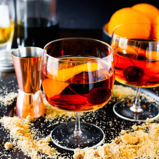 Brown Sugar Manhattans