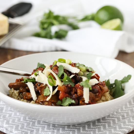 Mexican Quinoa with Black Beans