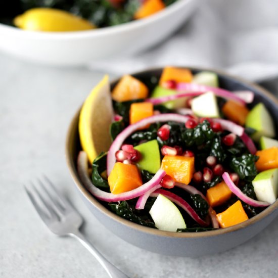 Kale and Persimmon Citrus Salad