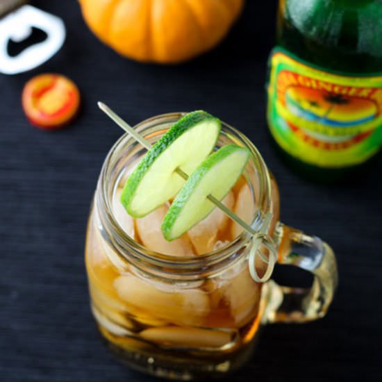 Mason Jar Dark and Stormy Cocktail