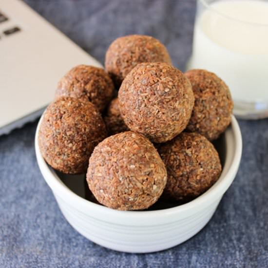 NoBake Chocolate Coconut Chia Bites