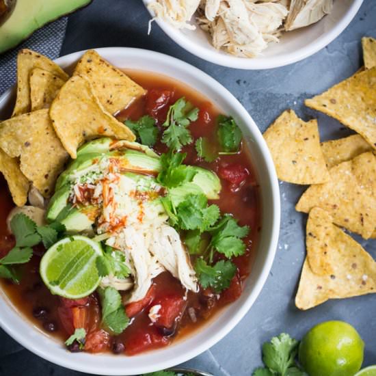 10 Minute Tortilla Soup