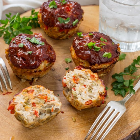 Lentil & Turkey Mini Meatloaf