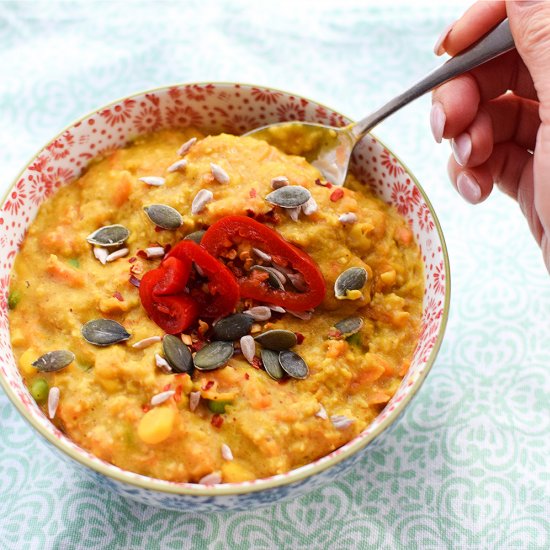 Simple Indian-spiced Curry Porridge