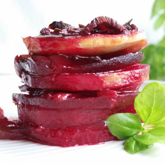 Beetroot gratin