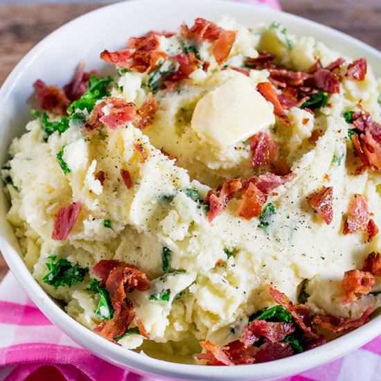 Kale and Bacon Mashed Potatoes