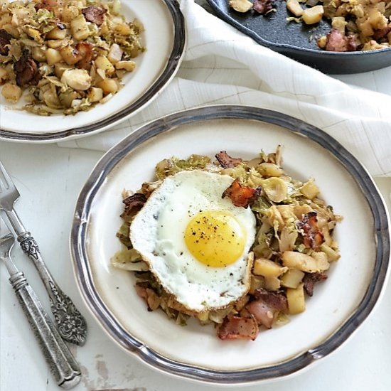 Brussels Sprouts & Apple Hash