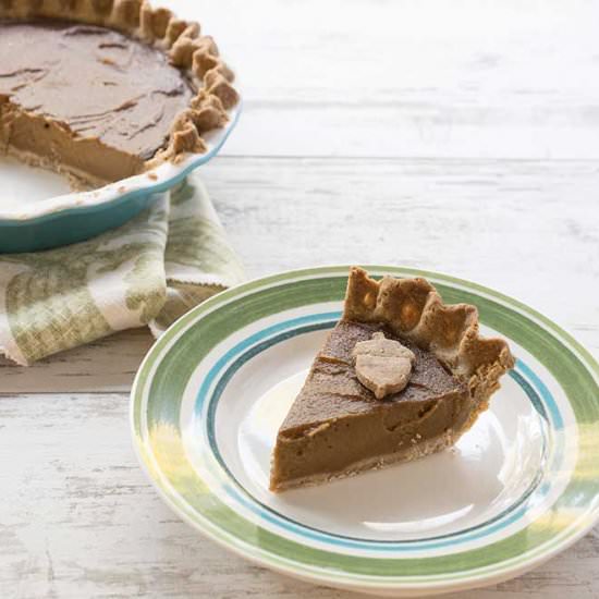 Gluten-free Vegan Pumpkin Pie with