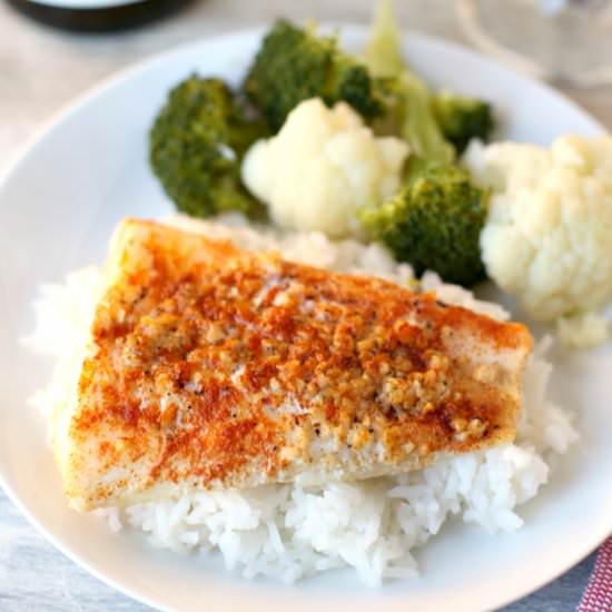 Lemon Garlic Baked Cod