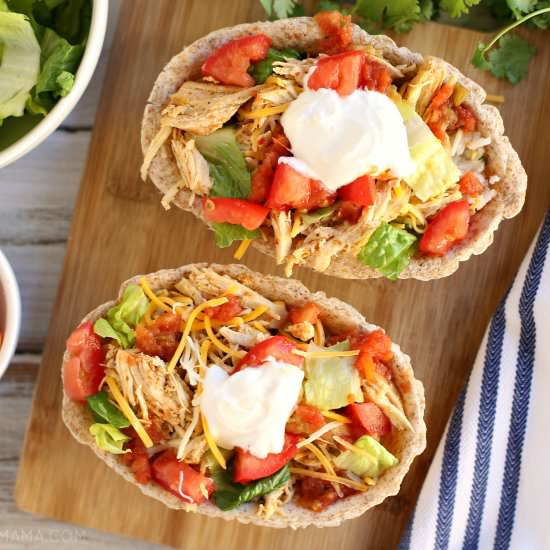 Slow Cooker Tex-Mex Chicken Burrito