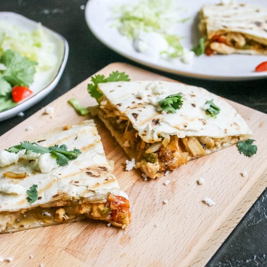 favorite chicken quesadillas