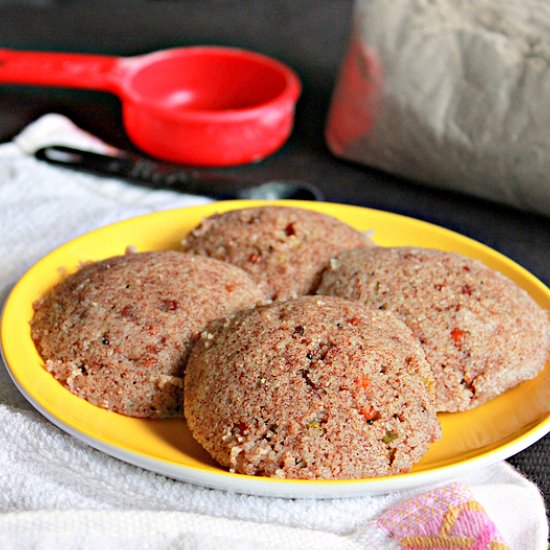 Instant Millet Idlis, Steamed Cakes